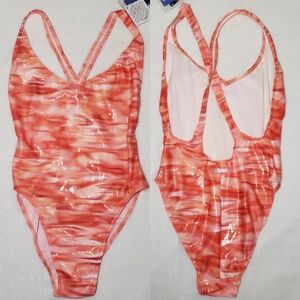 Bloo High Waisted Racerback Sexy One Piece Bikini Swimsuit